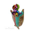 Vejigante en Cerámica Pintado a Mano Para Pared