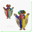 Vejigante en Cerámica Pintado a Mano Para Pared