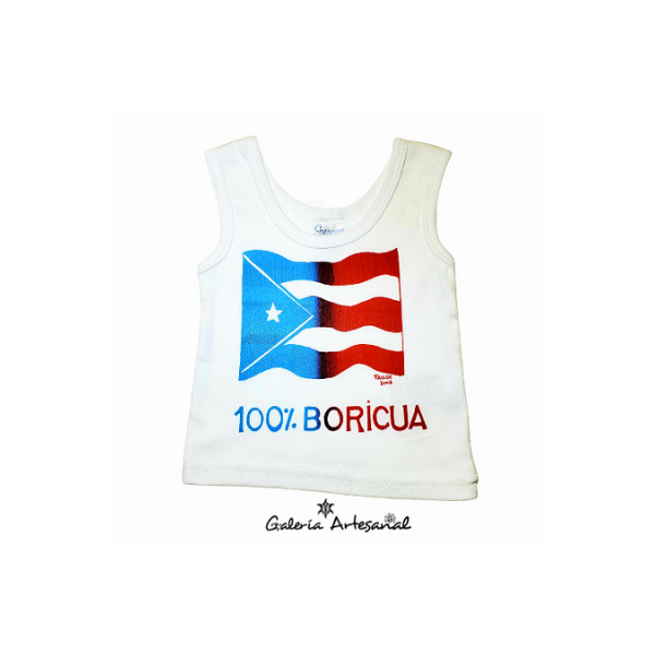 Camisilla para bebés 100% Boricua