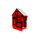 Fachada casita de bombero calle 25 de enero