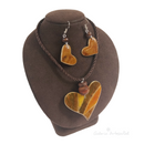 Set collar en higüera diseño Corazón
