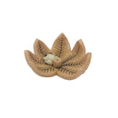 Porta incienso coqui sobre hoja en cerámica