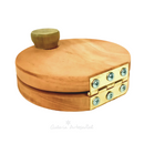 Tostoneras redondas en madera