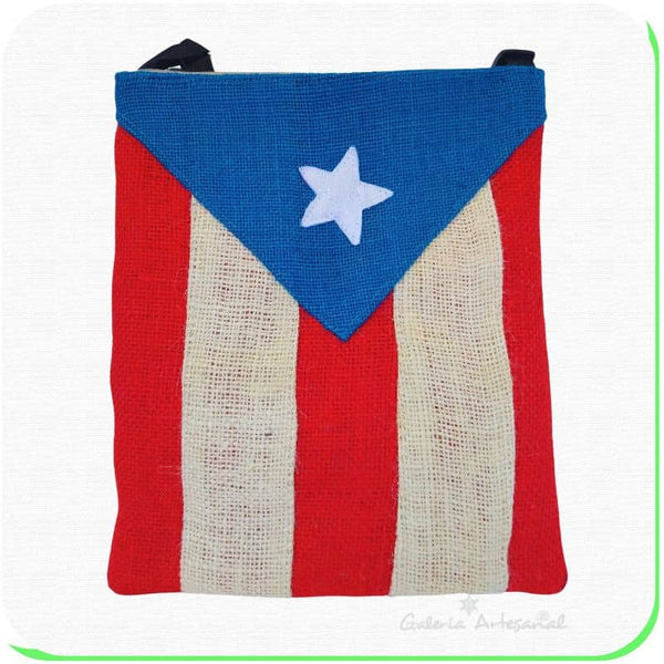 Cartera en Tela - Bandera Puerto Rico
