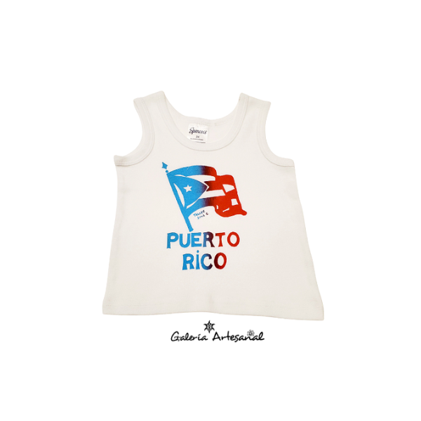 Camisilla para Bebé Bandera de Puerto Rico