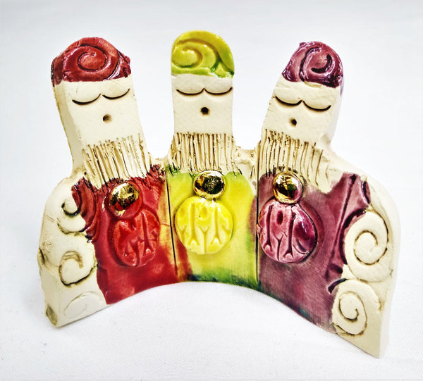 Reyes Curvos en Cerámica / Curve Three Wise Men in Ceramic