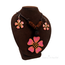 Set Collar Pantallas en Higüera diseño Flor 1