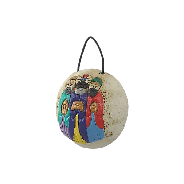 Ornamento en cerámica: Reyes Magos