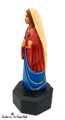 Talla en madera de Sagrado Corazón de María
